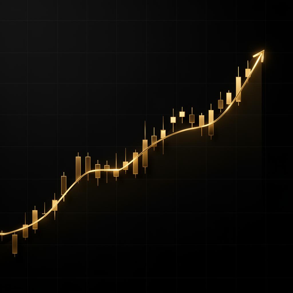 Gold trading chart